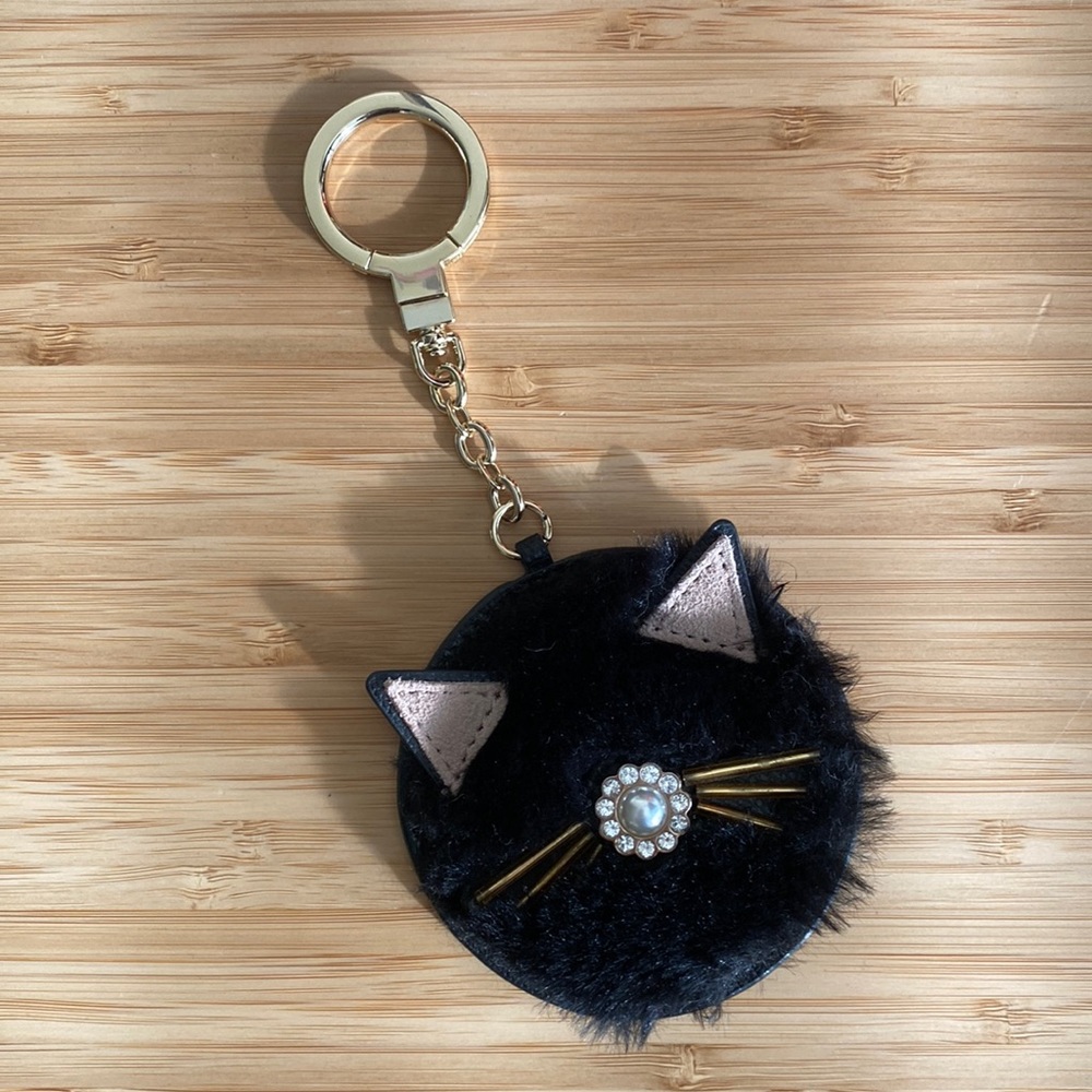 NWOT - Kate Spade Black Cat keychain